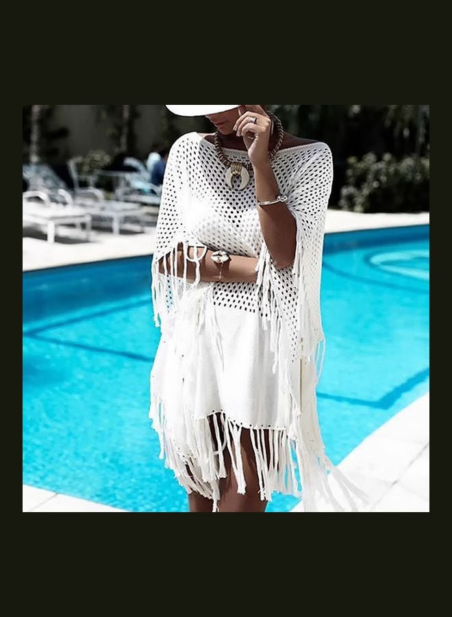 Loose Short Cover Up Beige  - Image 2