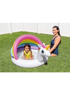 INTEX Unicorn Inflatable Kiddie Pool 127x102x69cm  - Image 3
