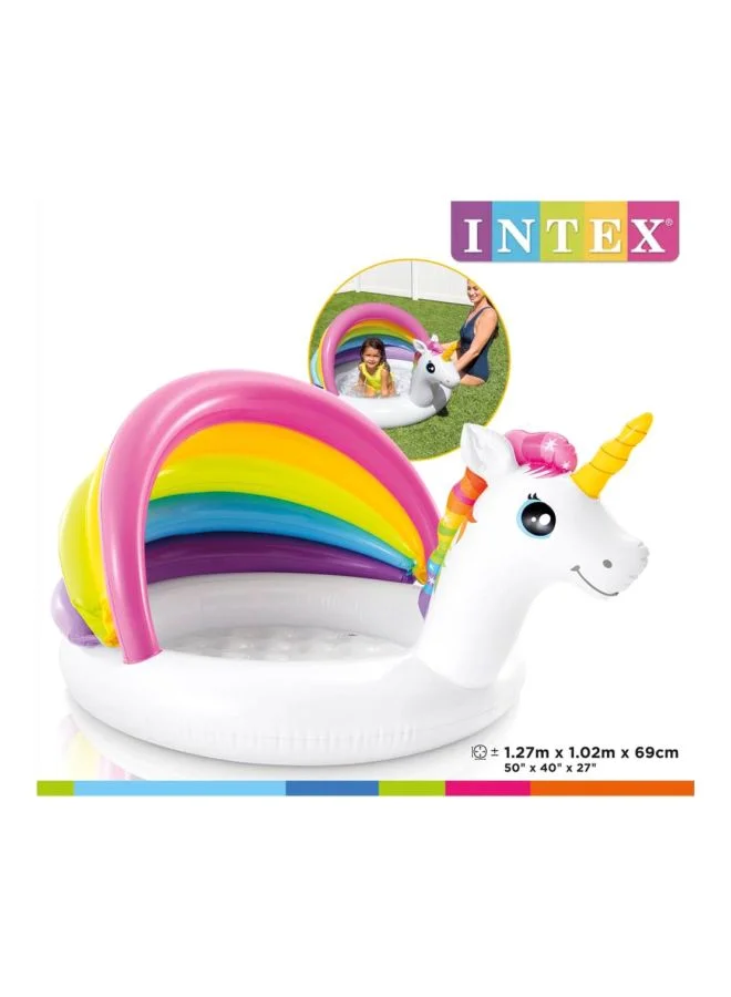 INTEX Unicorn Inflatable Kiddie Pool 127x102x69cm