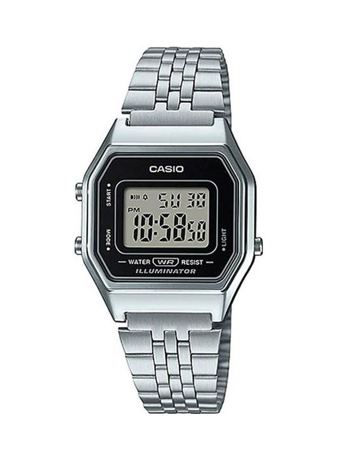 CASIO Men's Wrist Watch Water Resistant Round Stainless Steel Digital La680Wa-1D - Image 1