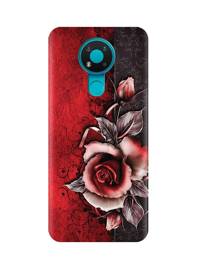 إيه إم سي ديزاين غطاء حماية واق لهاتف نوكيا 3.4 أحمر/أبيض - Image 1