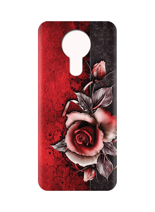 إيه إم سي ديزاين غطاء حماية واق لهاتف نوكيا 3.4 أحمر/أبيض - Image 2