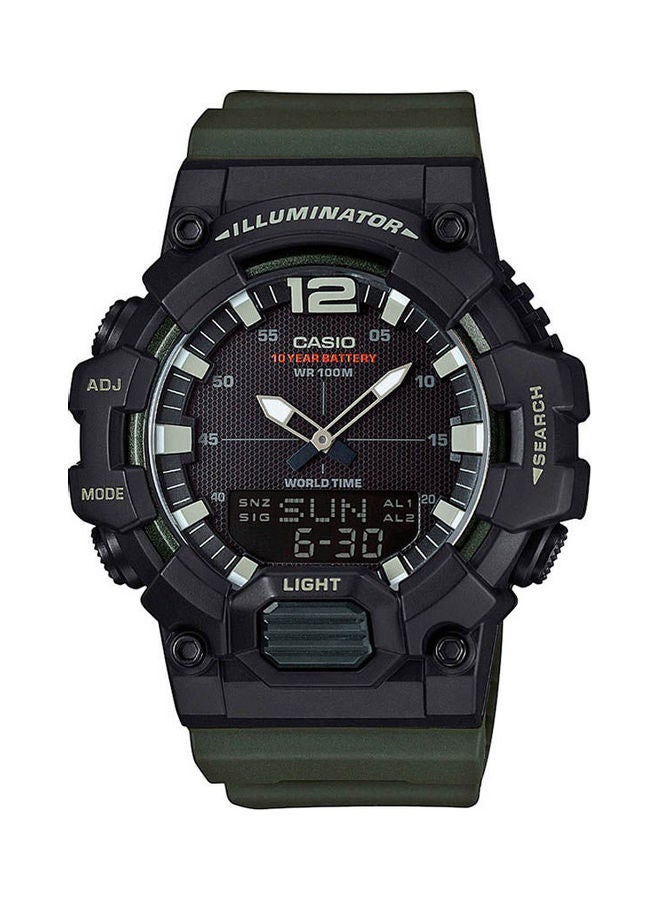 CASIO Men's Wrist Watch Water Resistant Round Resin Analog Digital Hdc-700-3A - Image 1