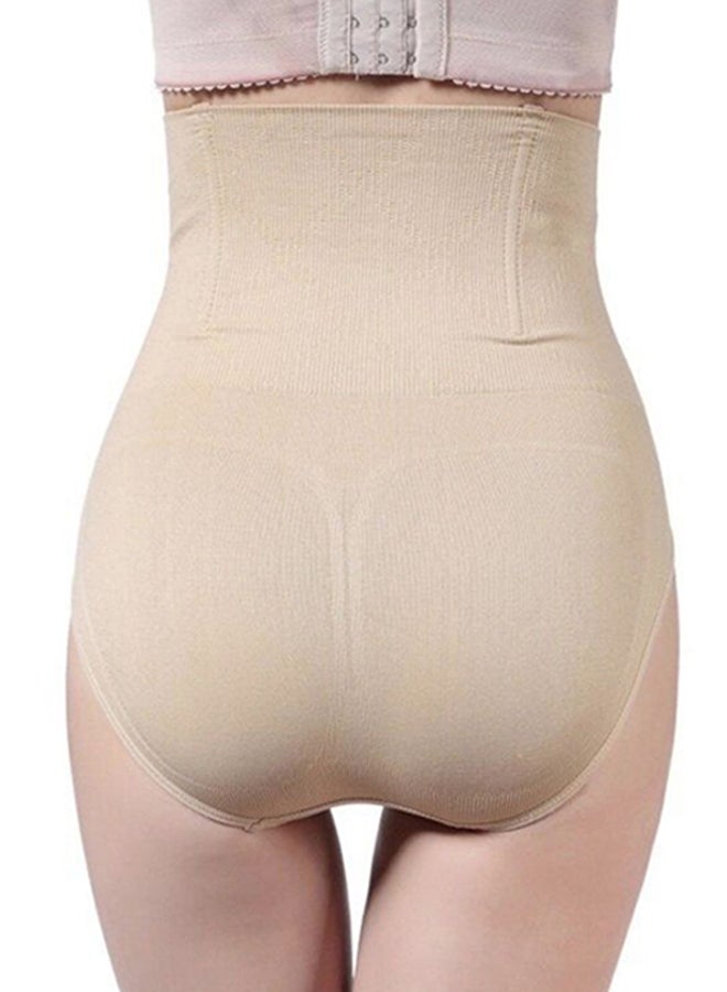 Glamroot Women's Shapewear, High Waist Tummy Control Panty Beige - Image 2