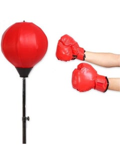 Generic Unisex Adult Boxing Punch Exercise Bag Ball With Gloves Training Equipment 