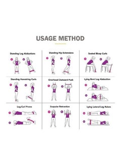 Kanteen Store 5 Color Body Building Yoga Stretch Bands Fitness Resistance Belt Fitness Rubber Band Elastic Exercise Straps Indoor Sport Gym Pull Up For Fit Body Building Exercise 600X50cm  - Image 3