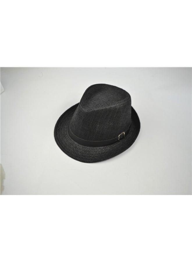 JOLLY Casual Straw Jazz Hat Black - Image 3