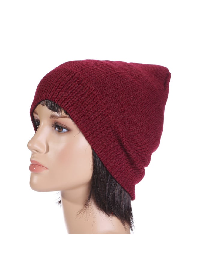 JOLLY - Knitted Cold Pullover Hat Red - Image 1
