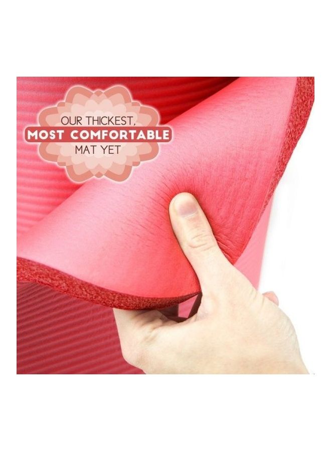 Kanteen Store Yoga Mat With Carrying Strap And Bag-Red 72*1*24cm  - Image 2