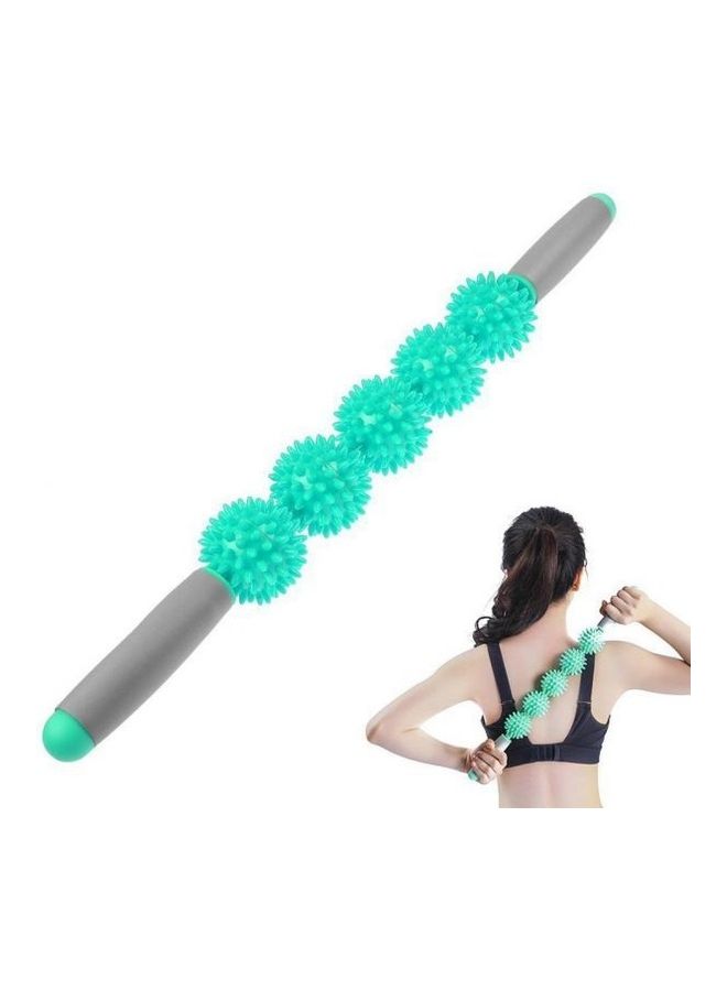 Kanteen Store Fitness Massage Roller Balls Stick, Relieve Muscles Pains Muscle Trigger Point Therapy Massage Balls, Yoga Massager, Ergonomic Padded Grip With 5 Spiky Balls  - Image 2
