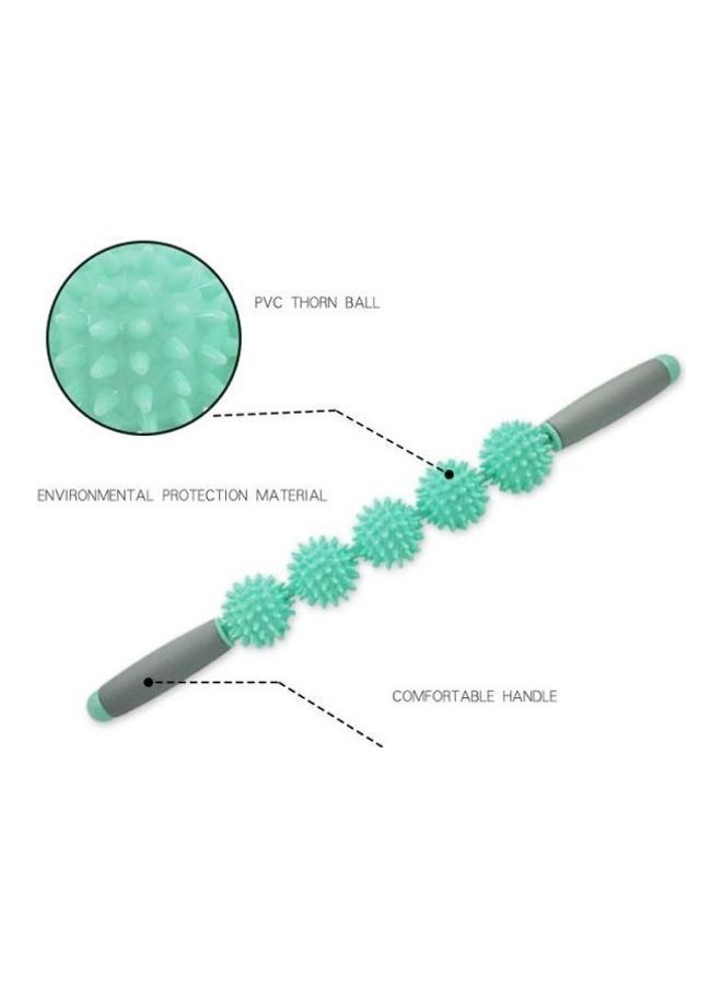 Kanteen Store Fitness Massage Roller Balls Stick, Relieve Muscles Pains Muscle Trigger Point Therapy Massage Balls, Yoga Massager, Ergonomic Padded Grip With 5 Spiky Balls  - Image 3