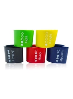 Kanteen Store Resistance Loop Exercise Band , Set Of 5 Different Levels With Carry Bag  - Image 2
