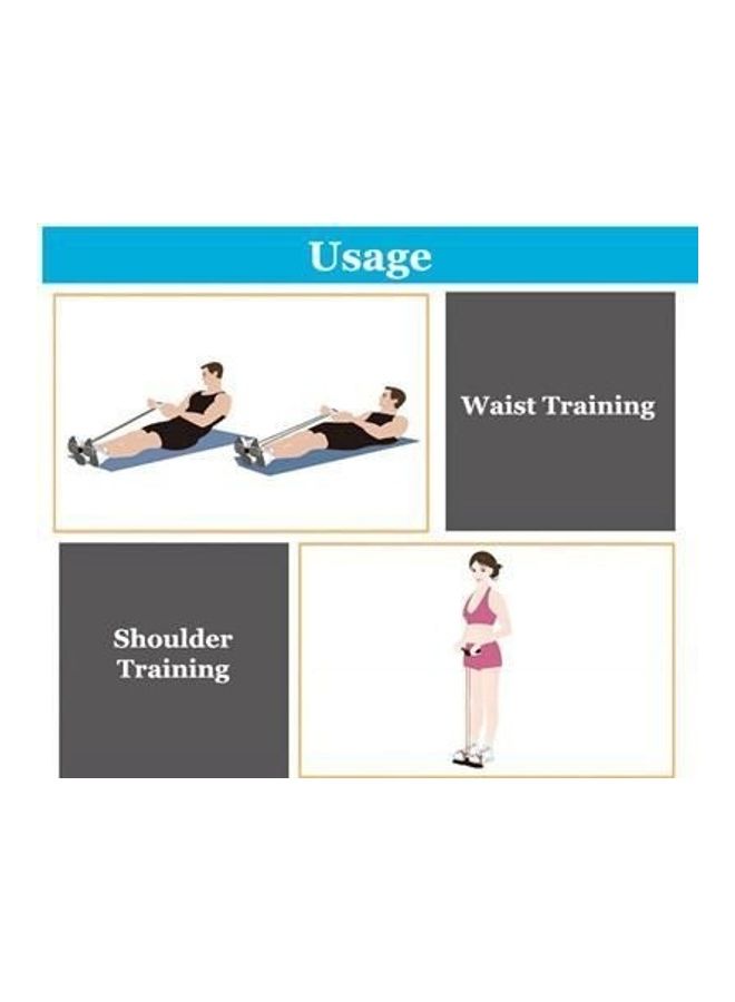 Generic Fitness Dynamic Pedal Bodybuilding Expander Latex Tube Foot Elastic Pull Rope  - Image 2