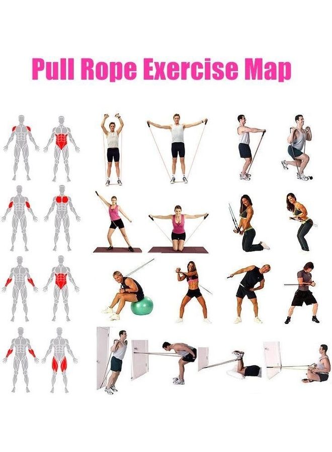 Kanteen Store Belt Arm Resistance Stretch Band Rope Fitness Yoga Workout Fitness Band  - Image 2