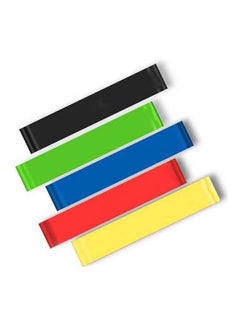 Kanteen Store Body Building Yoga Stretch Bands Fitness Resistance Belt (5Pcs)  - Image 1