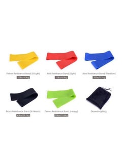 Kanteen Store Body Building Yoga Stretch Bands Fitness Resistance Belt (5Pcs)  - Image 3