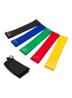 Kanteen Store Exercise Resistance Bands Set Of 5 Resistance Loops- Extra Light To Extra Heavy Resistance For Gym, Fitness, Yoga  - Image 1