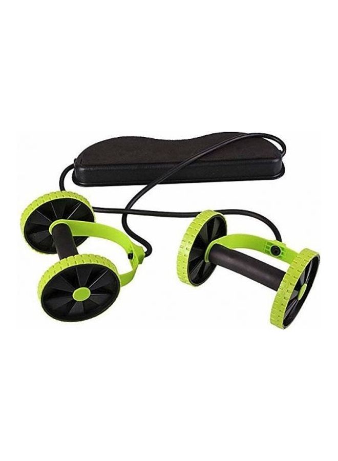 Kanteen Store - Forfar Dual Wheels Roller Sports Stretch Elastic Abdominal Resistance Pull Rope Tool Abdominal Muscle Trainer Exercise - Image 1