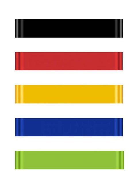 Resistance Bands For Legs And Butt Natural Latex Resistance Loop Exercise Bands For Home Workout Pilates Yoga (Set Of 5)