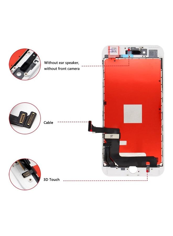 Captaintech 3D Touch Screen Digitizer Replacement With Repair Tool Kit White - Image 3