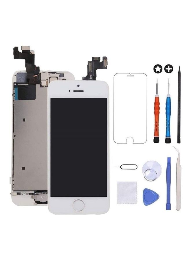 Captaintech LCD Digitizer With Repair Tool And Screen Protector White - Image 1