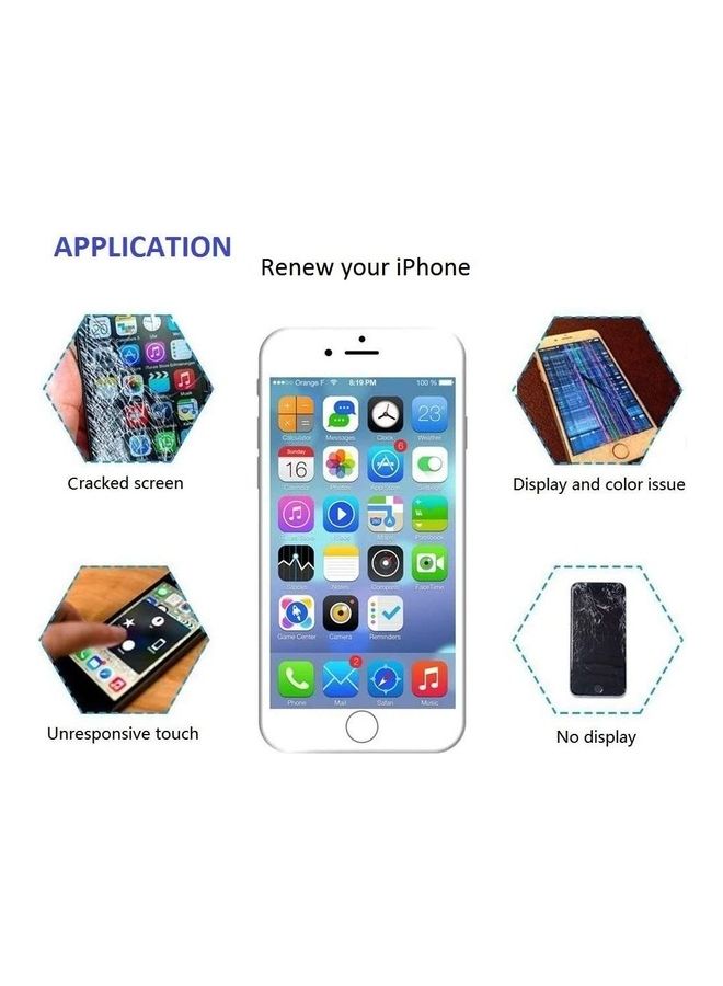 Captaintech LCD Digitizer With Repair Tool And Screen Protector White - Image 4