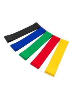 Kanteen Store Hip Resistance Bands-Booty Circle Loops To Activate Leg & Butt- Premium Hip Exercise Bands-Set Of 5 Elastic Fabric Non Slip Hip Workout Bands For Women & Men 4X8.4cm  - Image 1