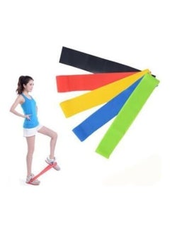 Kanteen Store Hip Resistance Bands-Booty Circle Loops To Activate Leg & Butt- Premium Hip Exercise Bands-Set Of 5 Elastic Fabric Non Slip Hip Workout Bands For Women & Men 4X8.4cm  - Image 3