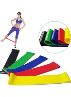 Kanteen Store Fitness Resistance Band Set 5 Levels Elastic Latex Strength Training Athletic Rubber Loops Bands Workout Fitness Equipment 4X24cm  - Image 3