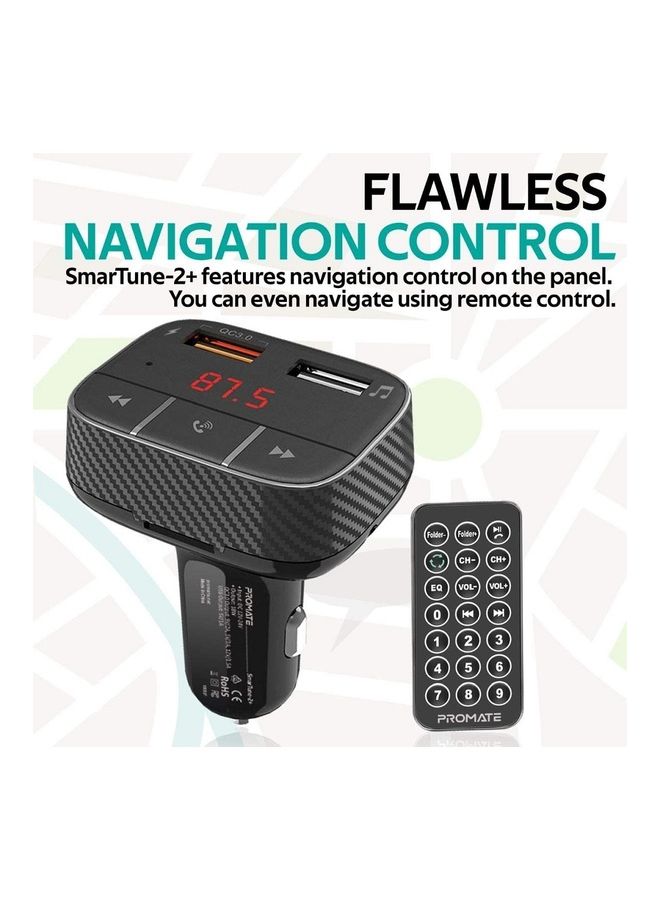 بروميت جهاز إرسال FM لاسلكي للسيارة بمنفذ بخاصية كويك تشارج 3.0 - Image 4