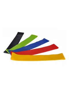 Kanteen Store 5Pc Gradient Natural Latex Tension Fitness Pull Ring Elastic Band  - Image 2