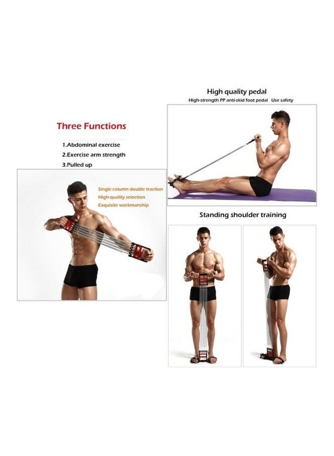 Kanteen Store - 3 In 1 Multi-Functional Home Fitness Equipment Spring Exerciser Chest Expander Pull-Up Bars Chest Expander Exercise Hand Grip Abbdominal Training - Image 1