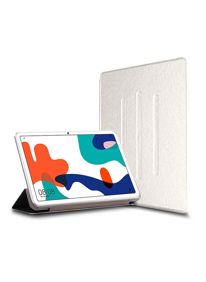 Reinforced Soft Shell Protective Case Cover For Huawei MatePad Lite 10.4 Pearl White
