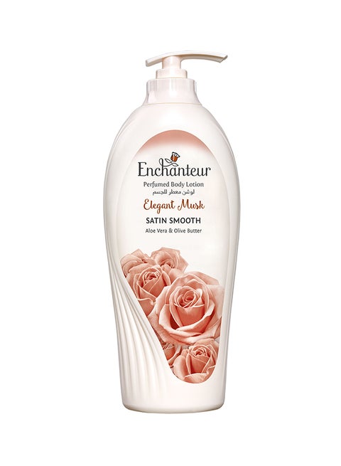 Perfumed Body Lotion Elegant Musk Satin Smooth Clear 500ml