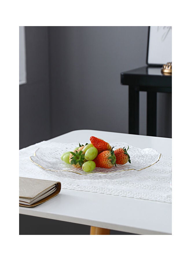 Shuer - Ice Point Special Shaped Phnom Penh Wave Plate Clear 25.5x25.5x2.5cm - Image 1