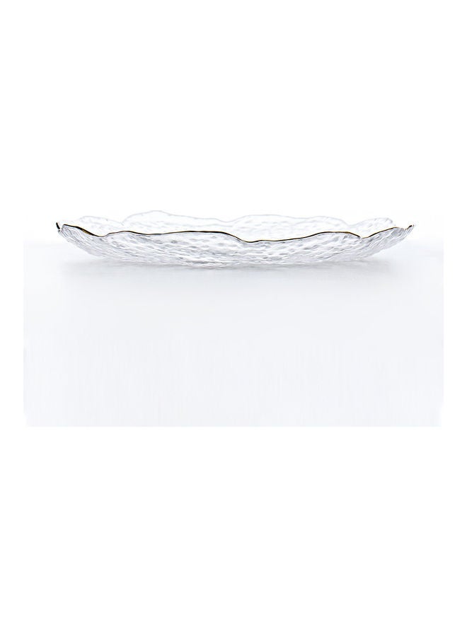 Shuer - Ice Point Special Shaped Phnom Penh Wave Plate Clear 25.5x25.5x2.5cm - Image 1
