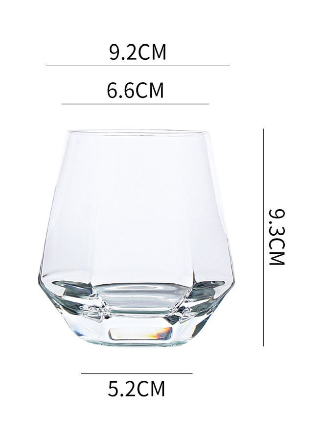 Shuer - Creative Hexagonal Diamond Glass Clear 9.2x9.3cm - Image 1