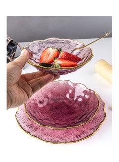 Shuer Ice Point Special Shaped Phnom Penh Wave Plate Pink 20.5x20.5x4.5cm  - Image 3