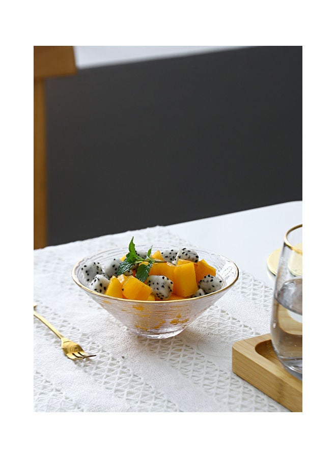 Shuer Phnom Penh Fruit Glass Bowl Clear 16x5cm - Image 1