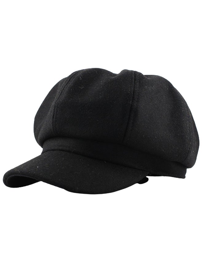 JOLLY Woolen Beret Painter Cap Black  - Image 1