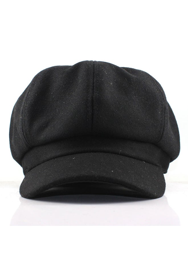 JOLLY Woolen Beret Painter Cap Black  - Image 2