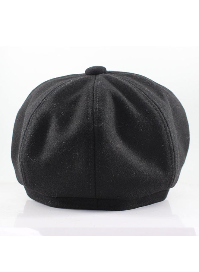 JOLLY Woolen Beret Painter Cap Black  - Image 3