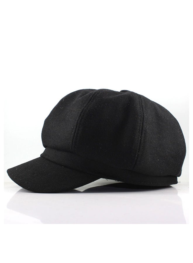JOLLY Woolen Beret Painter Cap Black  - Image 4