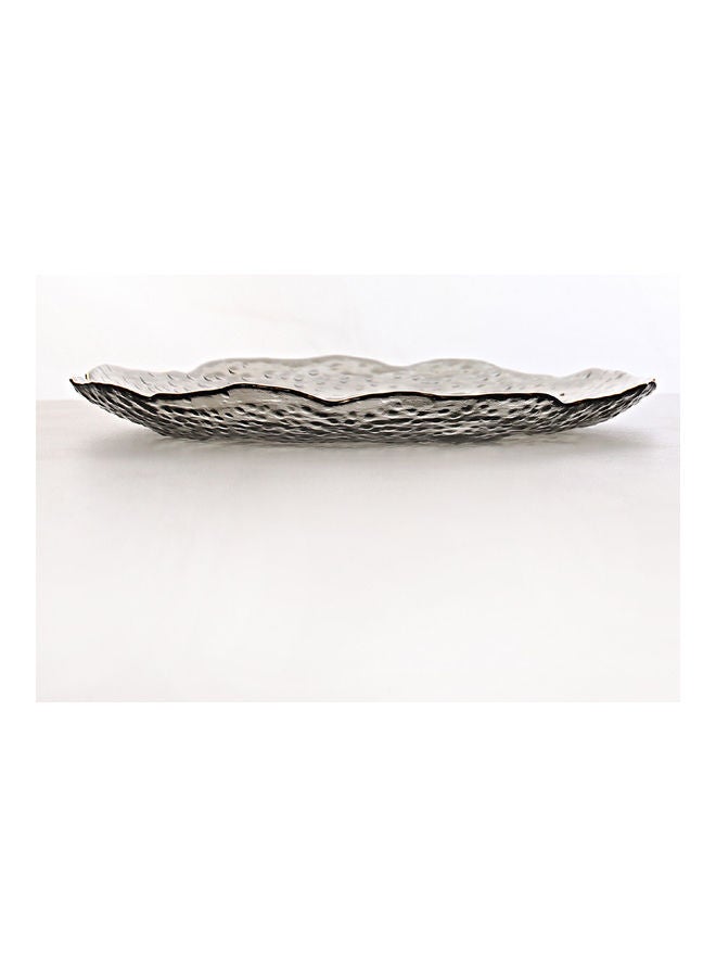 Shuer - Ice Point Special Shaped Phnom Penh Wave Plate Grey 25.5x25.5x2.5cm - Image 1