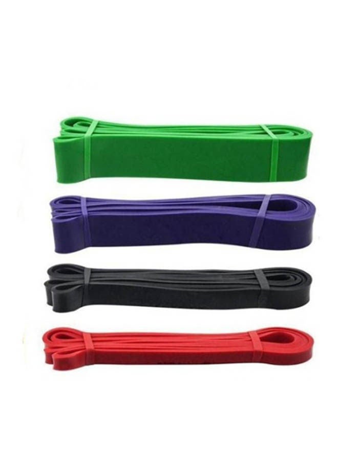 Pull Up Resistance Assist Bands Set of 4 Heavy Duty Resistance Bands 208cm - Image 1
