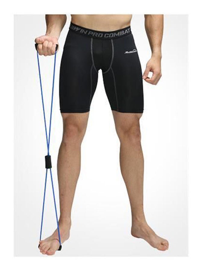 أشرطة تمارين المقاومة بتصميم أنبوبي للتمارين الرياضية واليوغا، معدات اللياقة البدنية لبناء الجسم - لون أزرق 39سم - Image 2