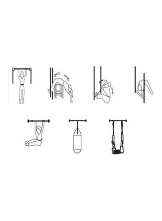 برو هانسون قضيب تمارين رياضية برو هانسون دورواي يمكن تعليقه في مدخل الباب - لون فضي - 100 كجم, 60 × 100 سم 6.6سم - Image 2