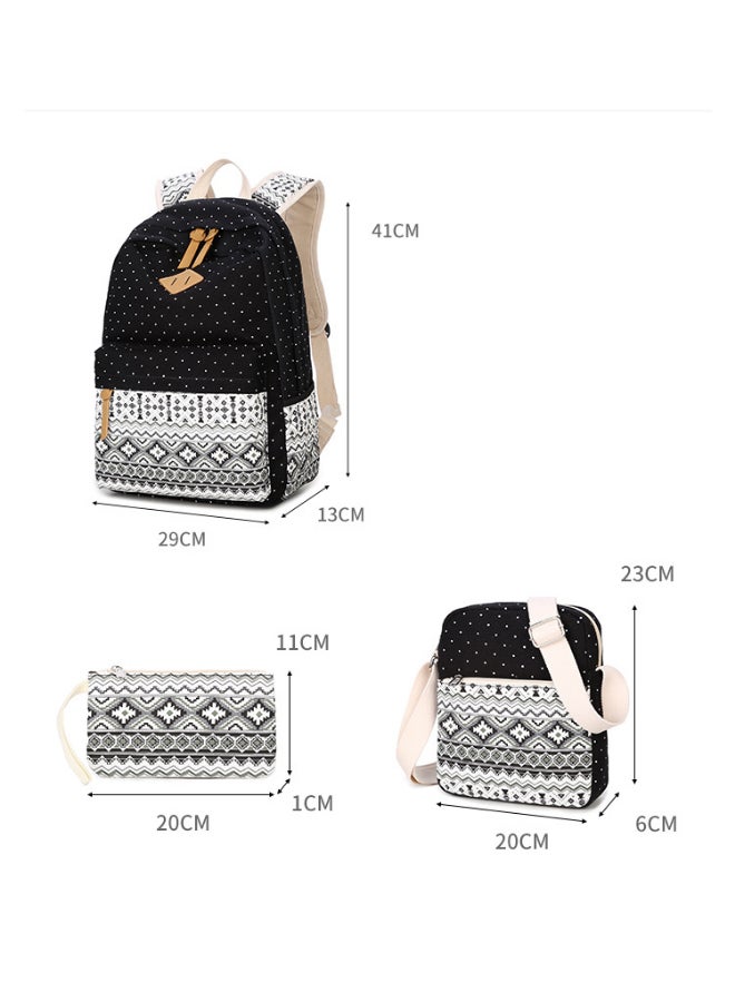 JOLLY - 3 Pack Ethnic Style Backpack Set Multicolour - Image 1