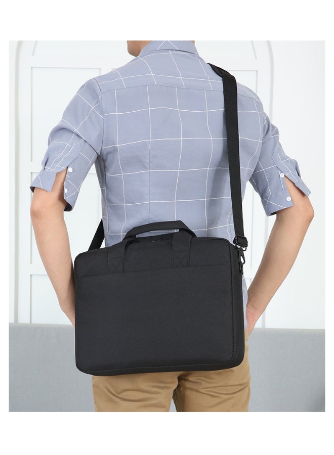 JOLLY Solid Crossbody Laptop Bag Black - Image 5