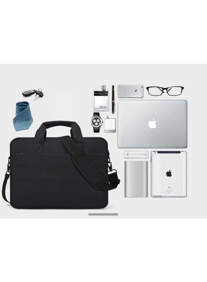 JOLLY Solid Crossbody Laptop Bag Black - Image 4